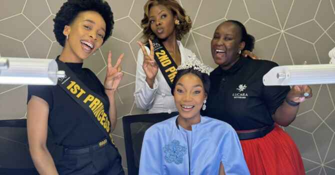 Miss Botswana Lucara visit