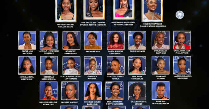 Miss Botswana 2026 top 30 finalists